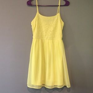 SO Yellow Skater Dress